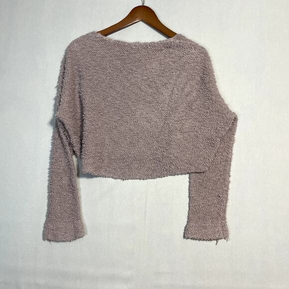 Free People Women's Brookside Tunic Sweater Pink Knit - Size XS - Picture 3 of 7